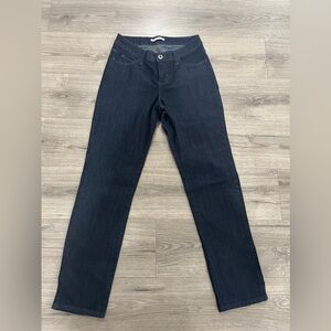 Lee Women's Dark Blue Straight Leg Jeans Size 8